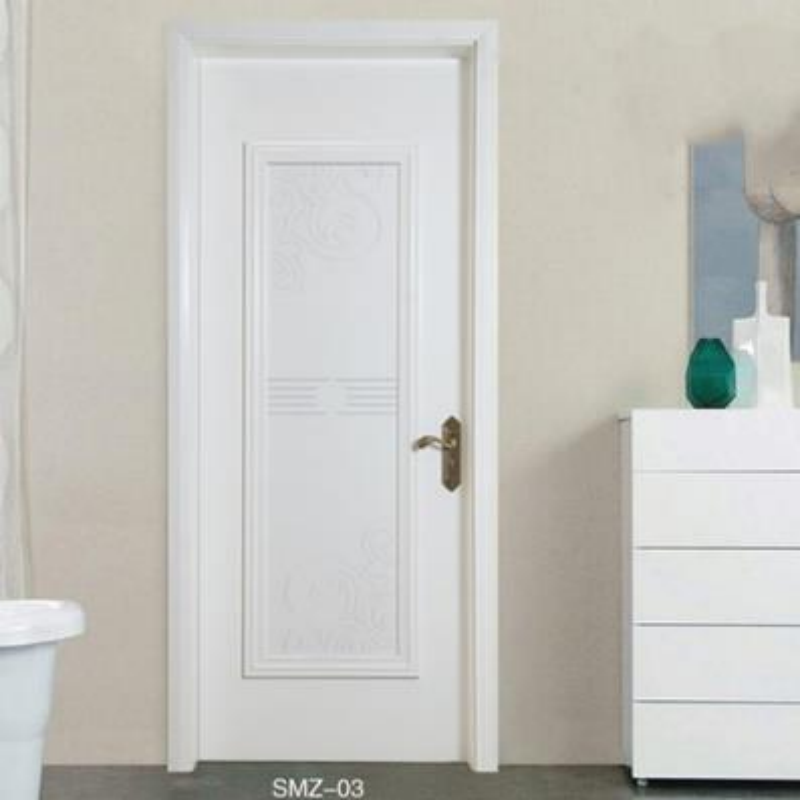 Porte en plastique bois simple imperméable blanche