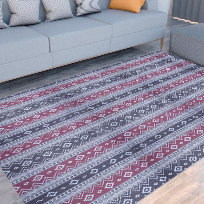 Tapis en PVC antidérapant à motif floral pour salles informatiques 